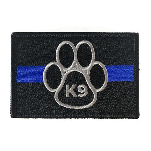K9 Patch, Thin Blue Line, 2 X 3 Inches, Velcro