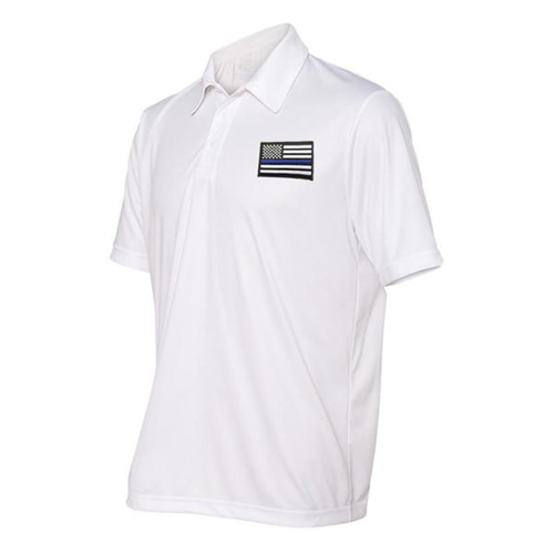 Polyester Sport Polo - Thin Blue Line Flag