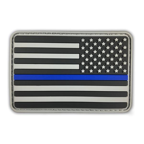 Reverse - Thin Blue Line Pvc Patch