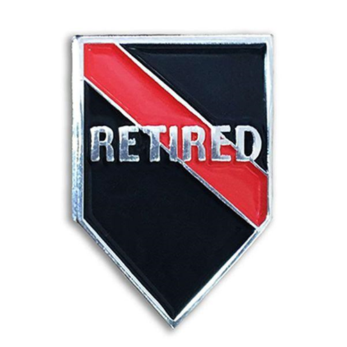 Thin Blue Line Retired Pin - Thin Red Line, Individual