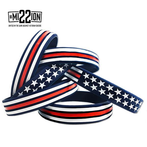 Thin Blue Line Red, White, And Blue American Flag Bracelet