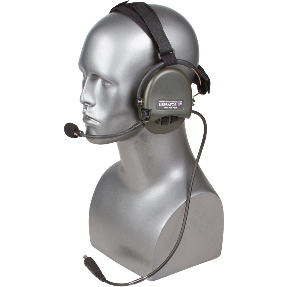 Liberator II Single Comm (Over the Head with Helmet Rail Mount)
