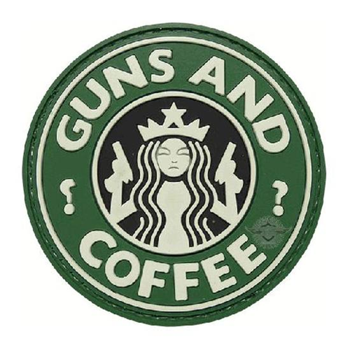 Tru-spec Guns & Coffee Morale Patch (6 Pack)