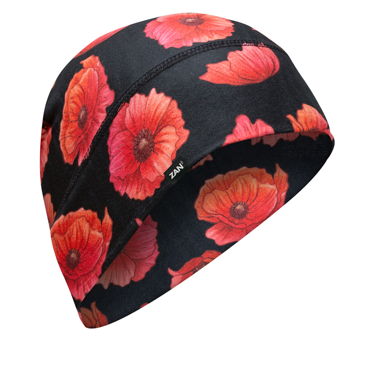 Zan Helmet Liner/beanie Sportflex Series Poppies