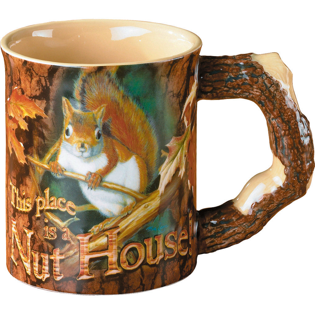 Wild Wings Sculpted Mug Nut House Squirrel