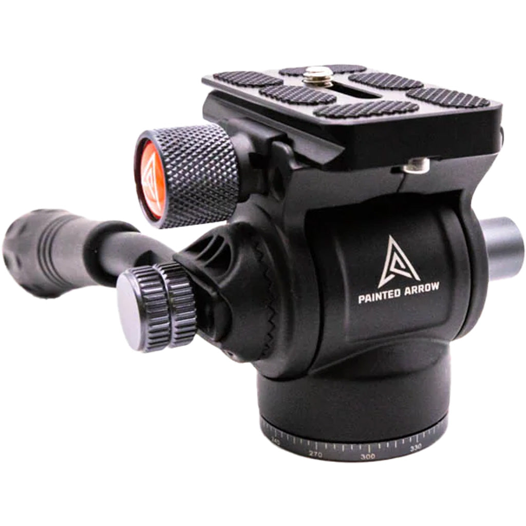 Painted Arrow Fh-1 Tripod Fluid Head 1/4-20 And 3/8-16 Compatible