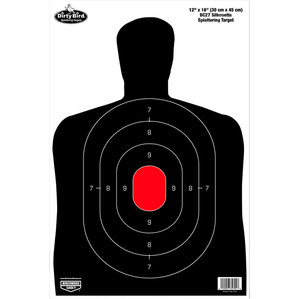 Birchwood Casey Dirty Bird 12" X 18" Sillhouette Target 100 Sheets