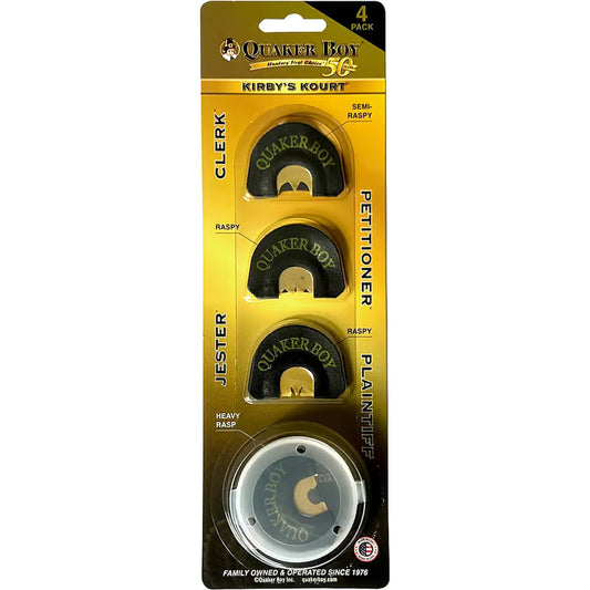 Quaker Boy Kirby's Kourt Diaphragm Calls 50th Anniversary 4pk