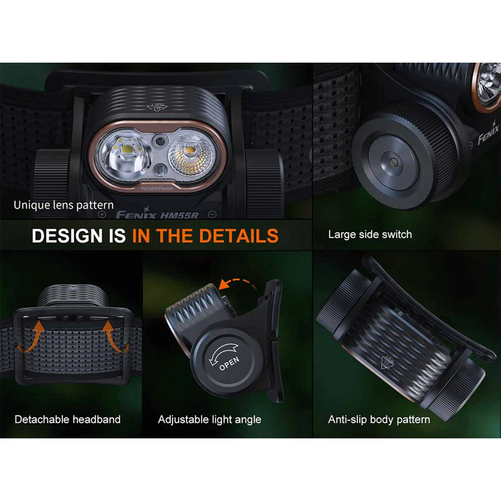 Fenix Rechargeable Headlamp 1200 Lumen Black