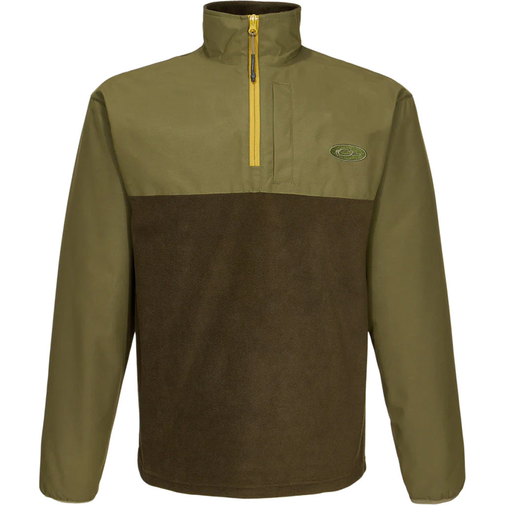 Drake 1/4 Zip Refuge Eqwader Green Timber Medium
