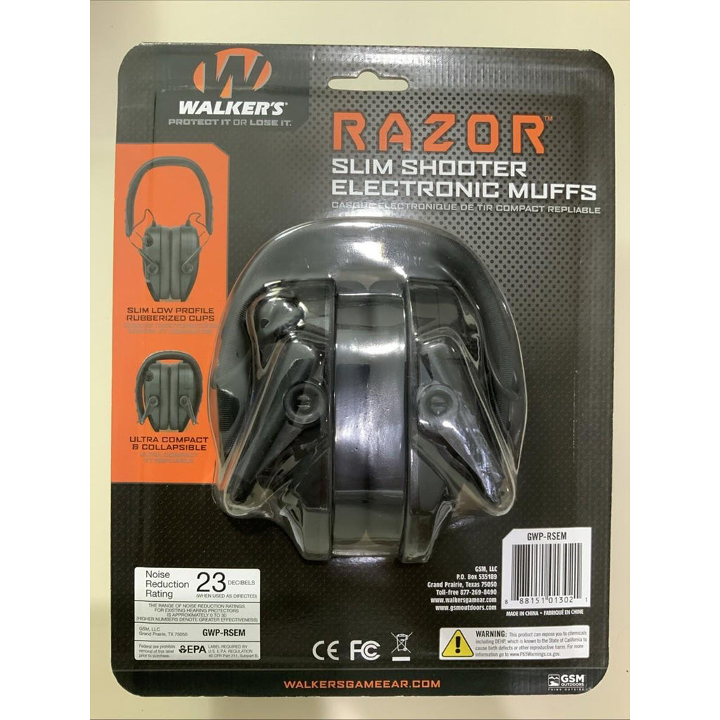 Walkers Razor Slim Electronic Muff Black