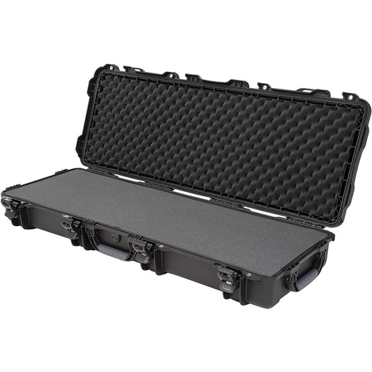 Nanuk Long Gun Hard Case W/foam Black 44 In. Retractable Wheels And Handle