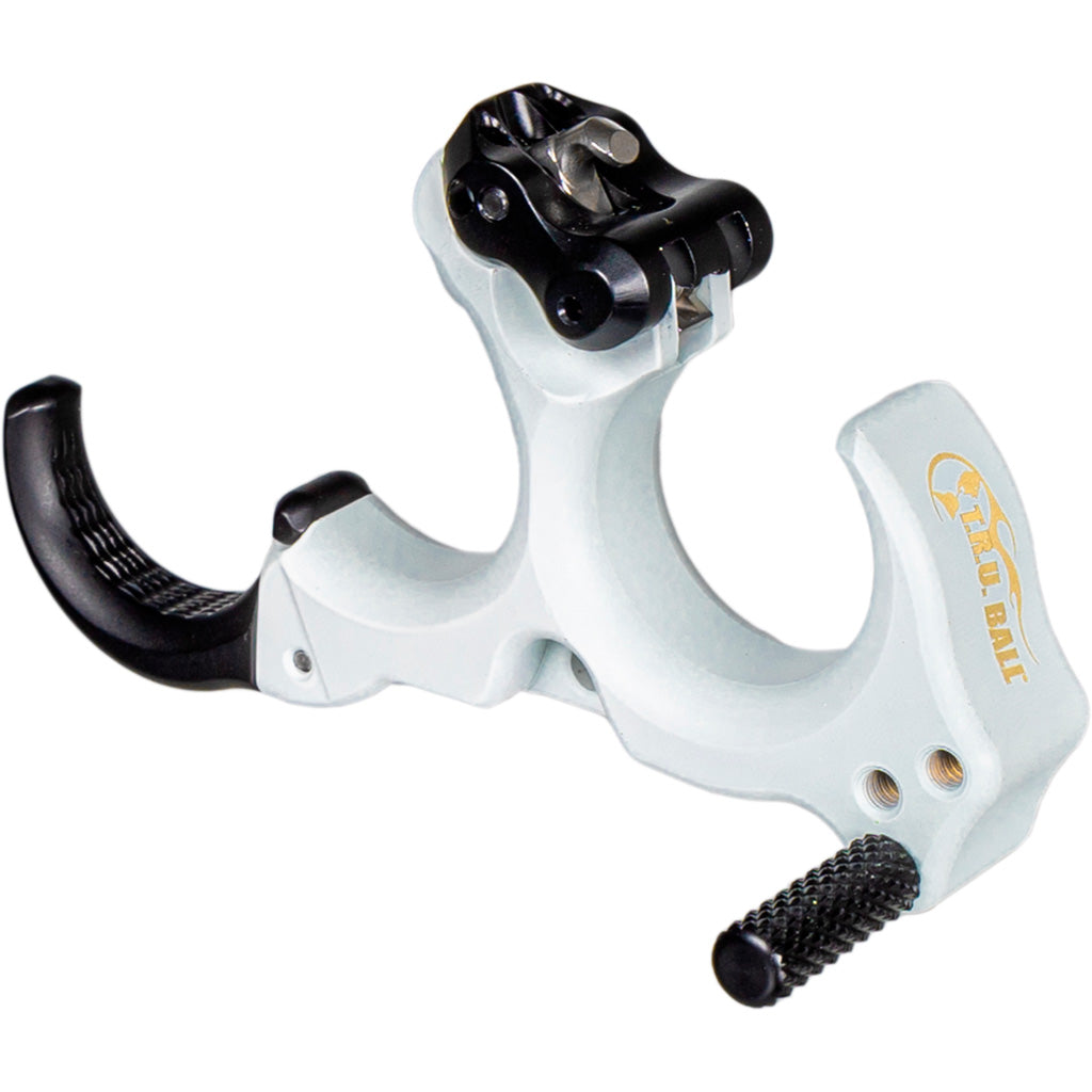 Tru Ball Honey Badger Claw Flex Ck Release Cloud White Cerakote 3 Finger Medium