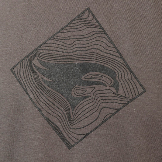 Elevation Topo Tee Grey Medium