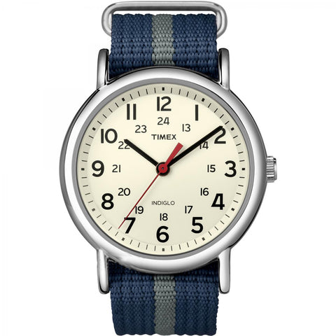 Timex Weekender® Slip-Thru Watch - Navy/Grey