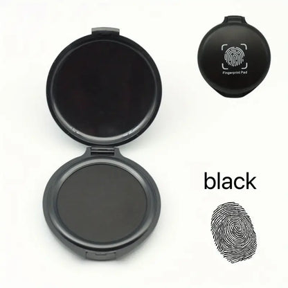 Fingerprint Ink Pad for Thumbprints, 1 Pack Portable Non-Toxic Fingerprint Stamp Pad, Quick-Drying for Notary Supplies, Fingerprint Cards, ID Verification, Legal Documents, Law Enforcement, Banking & Office Use