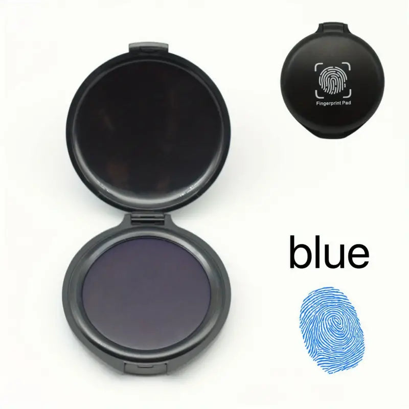 Fingerprint Ink Pad for Thumbprints, 1 Pack Portable Non-Toxic Fingerprint Stamp Pad, Quick-Drying for Notary Supplies, Fingerprint Cards, ID Verification, Legal Documents, Law Enforcement, Banking & Office Use