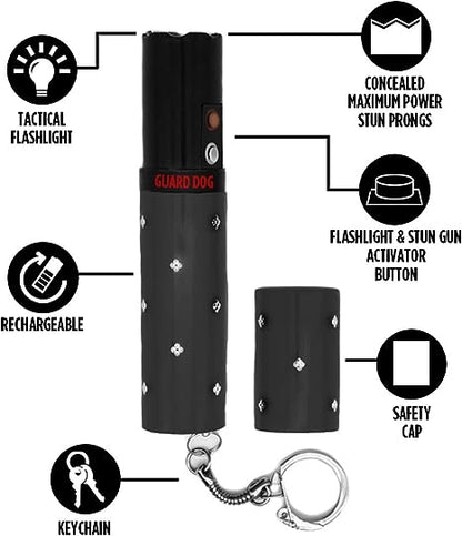 Guard Dog Electra Concealed Lipstick Stun Gun w Flashlight