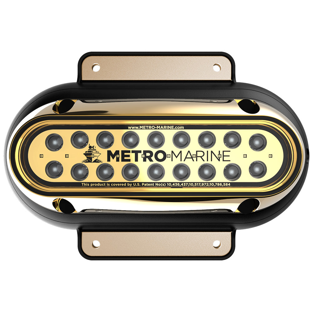Metro Marine High-Output Elongated Surface Mount Light w/Intelligent Monochromatic LED's - Aqua, 45° Beam