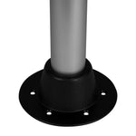Wise White Rectangular Table - 4 Drink Holders w/Pedestal