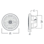 Roswell R1 6.5” Marine Speakers - White - 80W RMS & 160W Peak Power