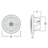 Roswell R1 6.5” Marine Speakers - White - 80W RMS & 160W Peak Power