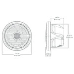 Roswell R1 7.7” Marine Speakers - White - 90W RMS & 180W Peak Power
