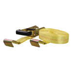 CURT 27' Yellow Cargo Strap w/Flat Hooks - 3,333 lbs