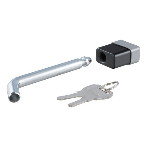 CURT 5/8" Hitch Lock - 2", 2-1/2", or 3" Receiver - Deadbolt - Chrome