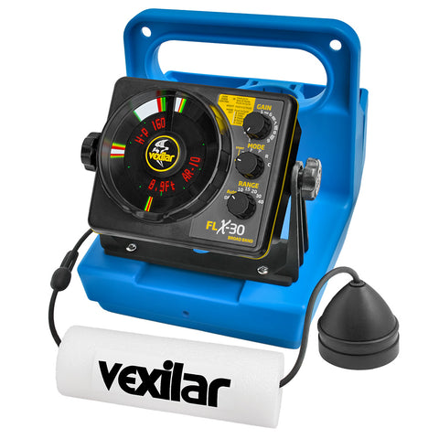 Vexilar FLX-30 Genz Pack w/Broad Band Ice Ducer & Vexilar Lithium Battery