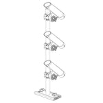 Scotty 333 Track Mounted Rod Tree - Rodmaster II Rod Holders