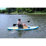 Solstice Watersports 10'6" Rambler Inflatable Stand-Up Paddleboard/Kayak 2-In-1 Kit w/Seat & Convertible Paddle - Orange