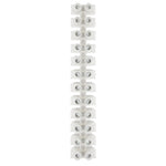 Pacer 40A Euro Style Terminal Block - 12 Positions - 5 Pack