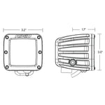 RIGID Industries D-Series LED SAE Fog Beam - Yellow/White - Pair