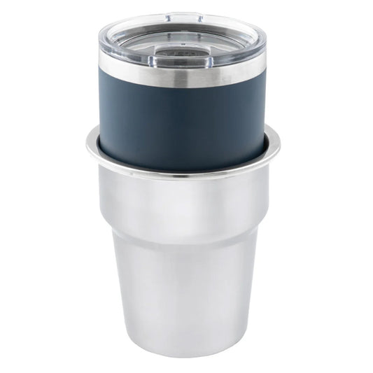 Whitecap Extra Large Stainless Steel Flush Cupholder