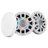 DS18 6.5" 2-Way Coaxial Marine Speakers w/Digital LED Lights & Bullet Tweeter - White - 150W, 4-Ohm