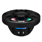 DS18 6.5" 2-Way Coaxial Marine Speakers w/Digital LED Lights & Bullet Tweeter - Black - 150W, 4-Ohm