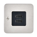 Scanstrut TILE USB-C Interior Charging Socket - 12/24V - Stainless Steel Bezel
