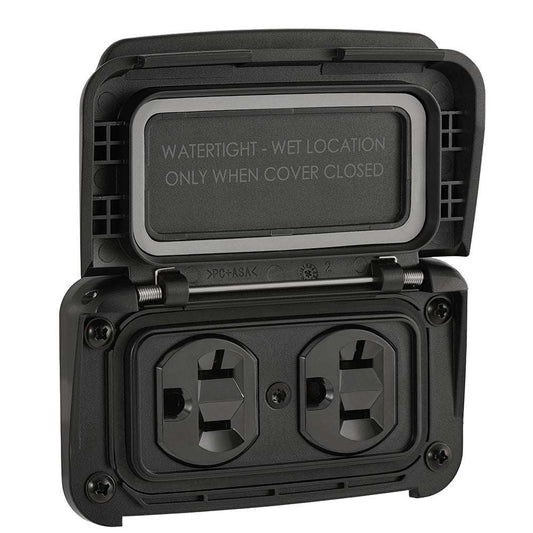 Scanstrut Ventura Series Dual AC Outlet - 125V - 20A