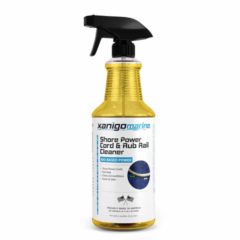 Xanigo Marine Shore Power Cord & Rub Rail Cleaner - 32oz