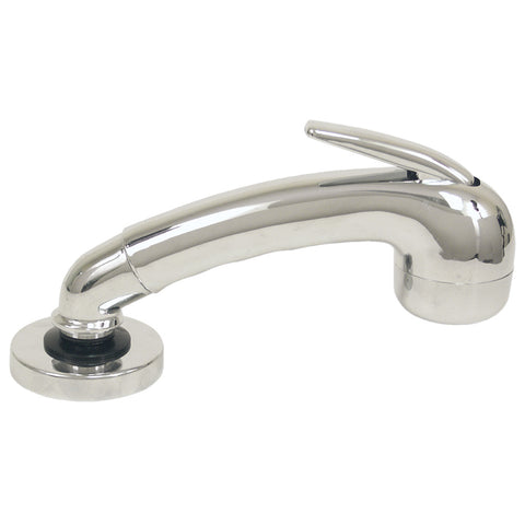 Scandvik Chrome Euro Sprayer w/6' Black Nylon Hose