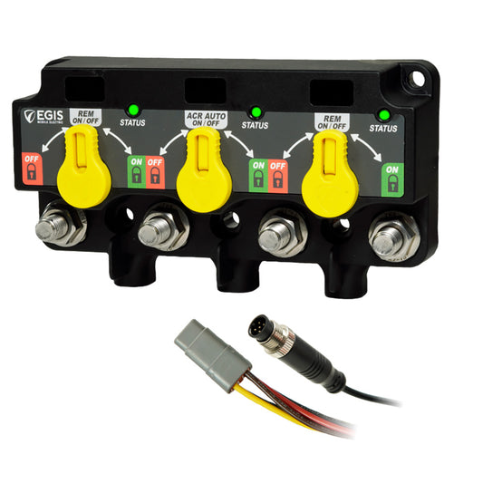 Egis Triple XD - NMEA 2000 - Relay/ACR/Relay w/Knobs - 12 Position DT