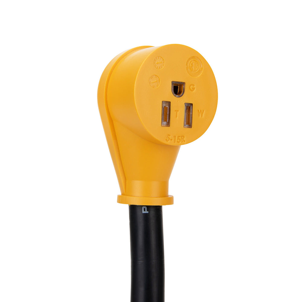 Camco Power Grip RV 12" 30Amp Circuit Analyzer Dogbone - Integrated Surge Protection