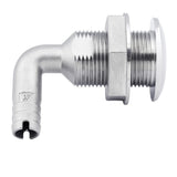 Whitecap 1-1/2" Duplex Stainless Steel 90 Degree Thru-Hull Fitting