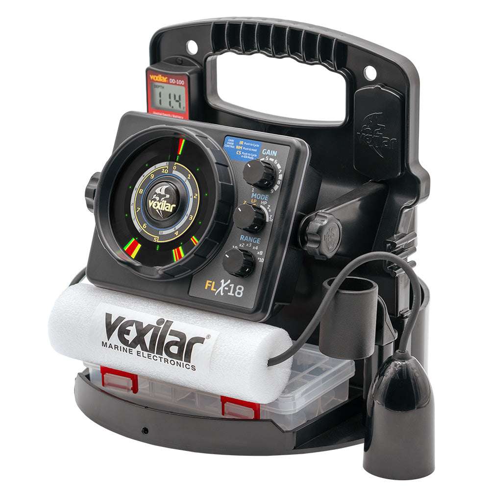 Vexilar FLX-18 Pro Pack II Fishing System w/12 Degree Ice-Ducer & DD-100