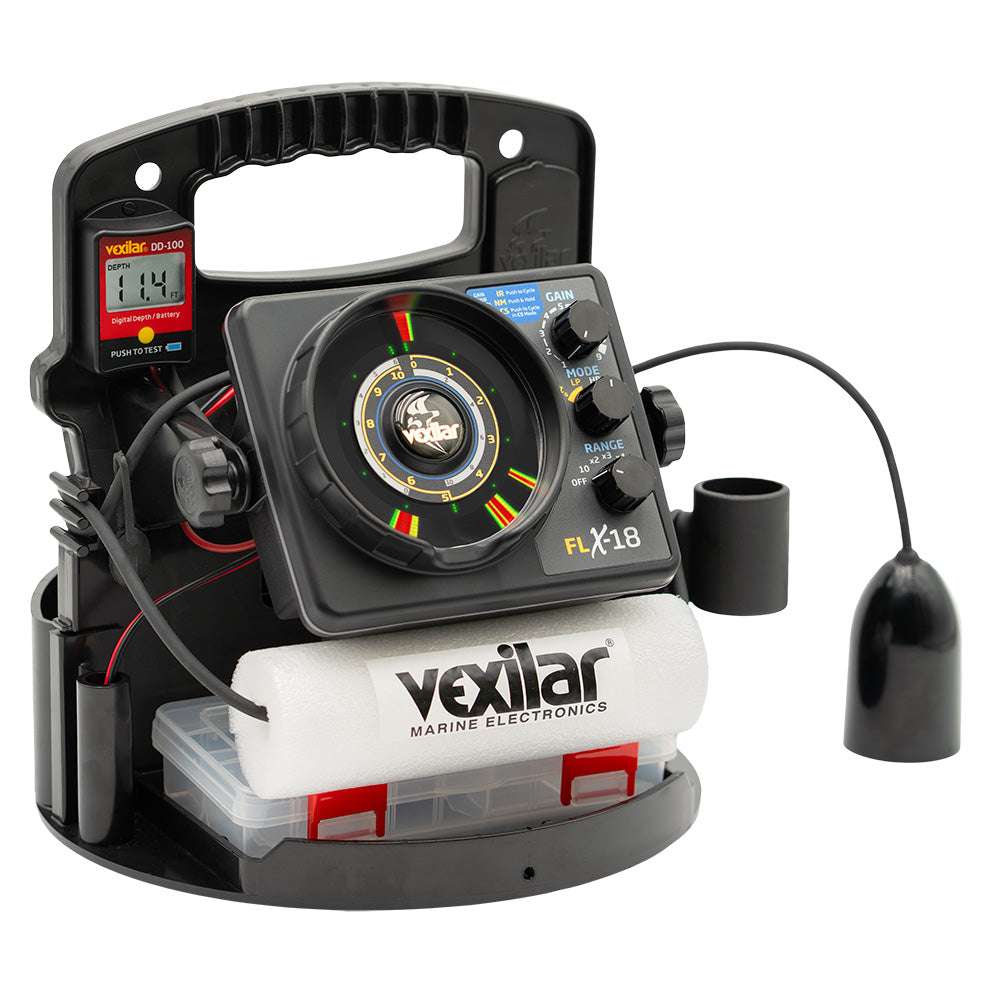 Vexilar FLX-18 Pro Pack II Fishing System w/12 Degree Ice-Ducer & DD-100