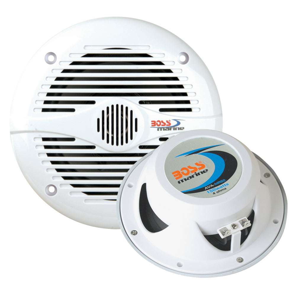 Boss Audio MR50 5.25" Round Speakers - White - Pair