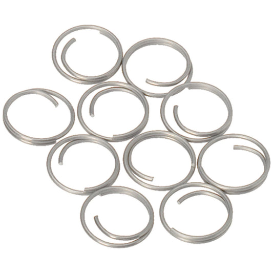 Barton Stainless Steel Large Split Rings - 14mm - 10-Pack
