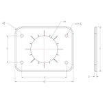 TACO Grand Slam 300 Universal Backing Plate f/GS-300 & GS-390 - Pair