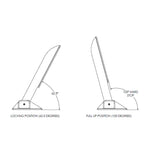TACO Command Ratchet Hinge - 18-1/2" - 316 Stainless Steel Polished w/Hard Stop
